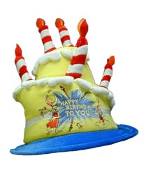 dr. seuss birthday cake hat