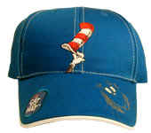 seuss cat in the hat blue baseball cap