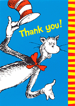 dr. seuss thank you cards