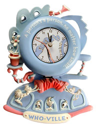 dr. seuss whoville pendulum wall clock