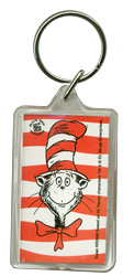 dr. seuss cat in the hat key chain
