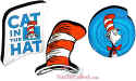 dr. seuss cat in the hat magnet set