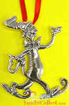 Dr. Seuss sterling silver cat in the hat ornament