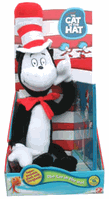 dr seuss cat in the hat plush toy with book