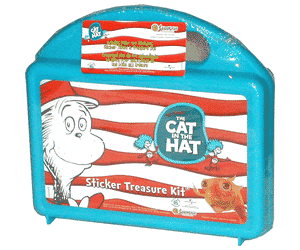 dr. seuss cat in the hat sticker treasure kit